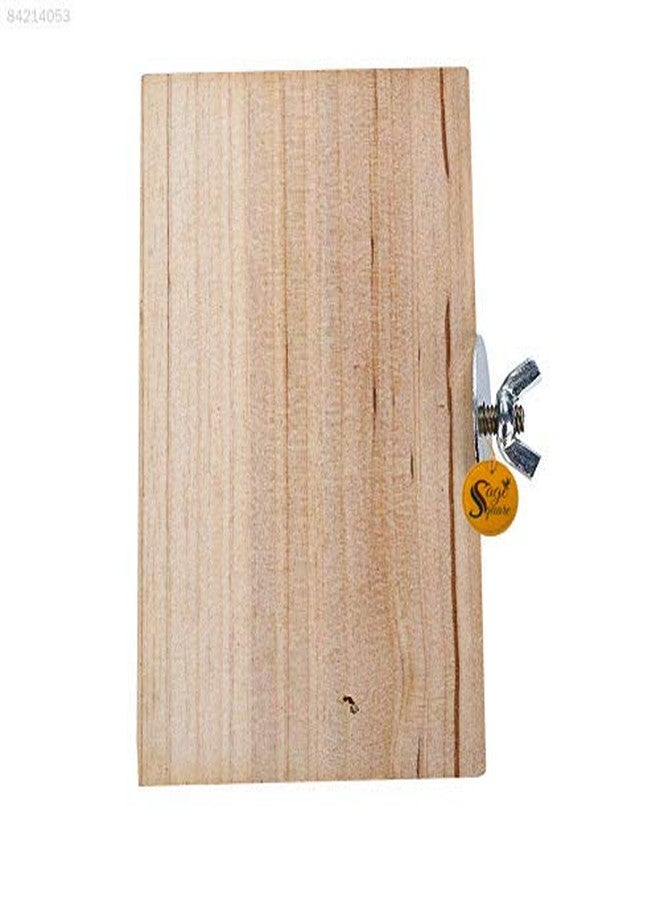 Sage Square Rectangle Natural Wood Platform 3"*4.5" - A Perfect Perch and Playground for Your Feathered Friend, Promote Physical and Mental Well-Being, Create a Natural Habitat. - Image 4